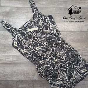 Tart Collection Snake Print Body Con Dress Size M